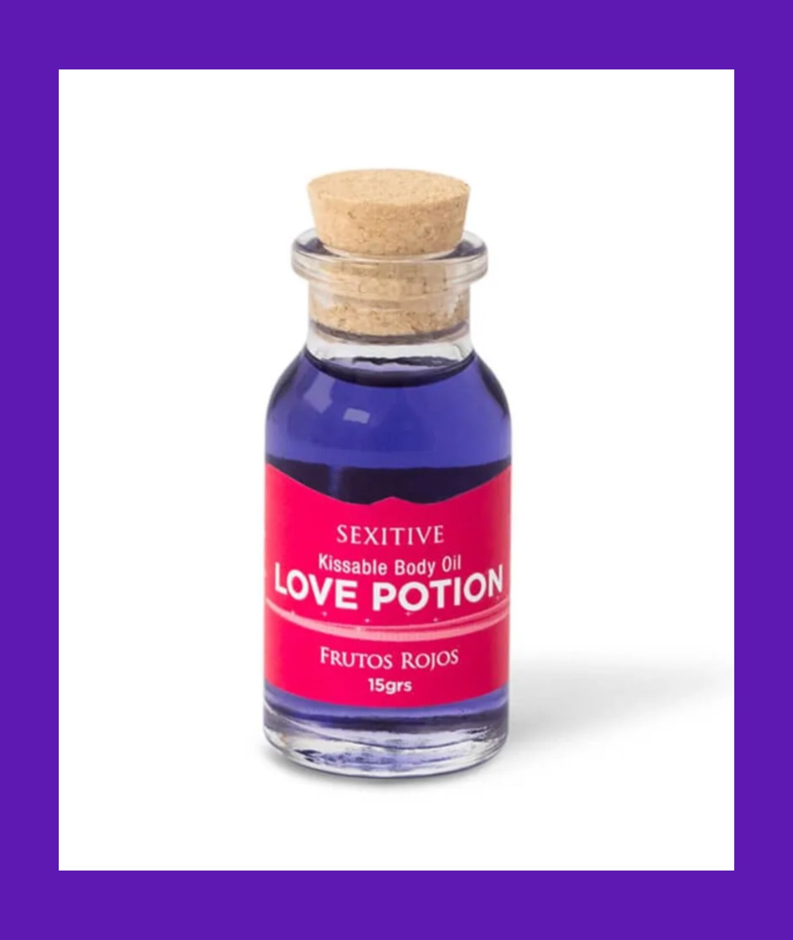 Mini Aceite Comestible Love Potion Frutos Rojos 15Ml