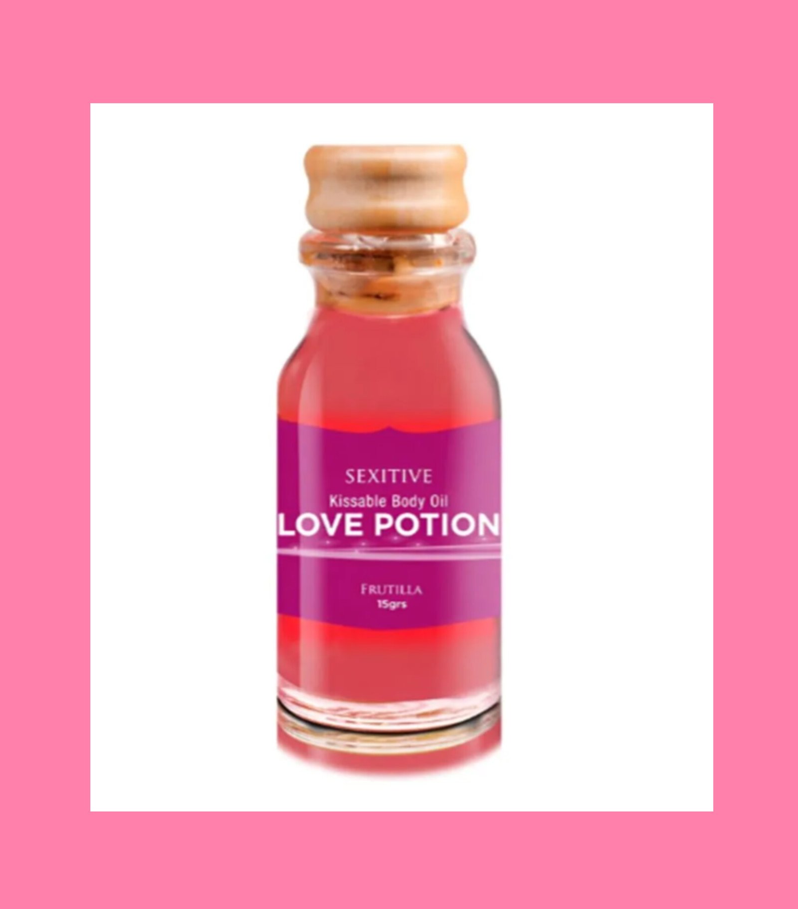 Mini Aceite Comestible Love Potion 15Ml Frutilla